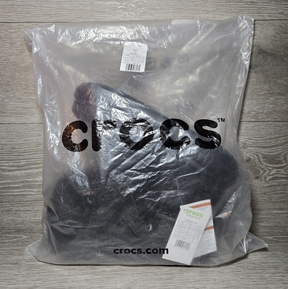 Crocs Furever Crush Black Lined Platform Clogs 208446 Womens 10 / Mens 8 NEW - Picture 7 of 7